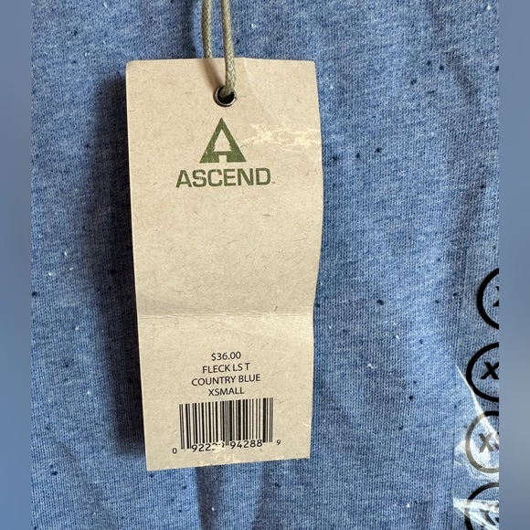 NWT! Ascend Bass Pro Shop Shirt country blue size XS - Picture 3 of 3